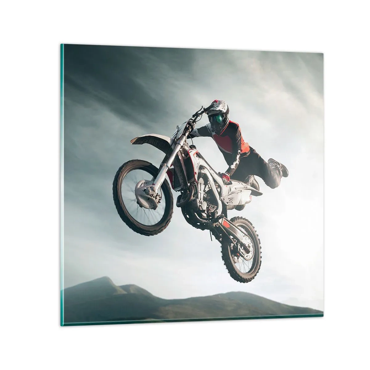 Obraz na skle - Nie je zábava bez rizika - 40x40 cm