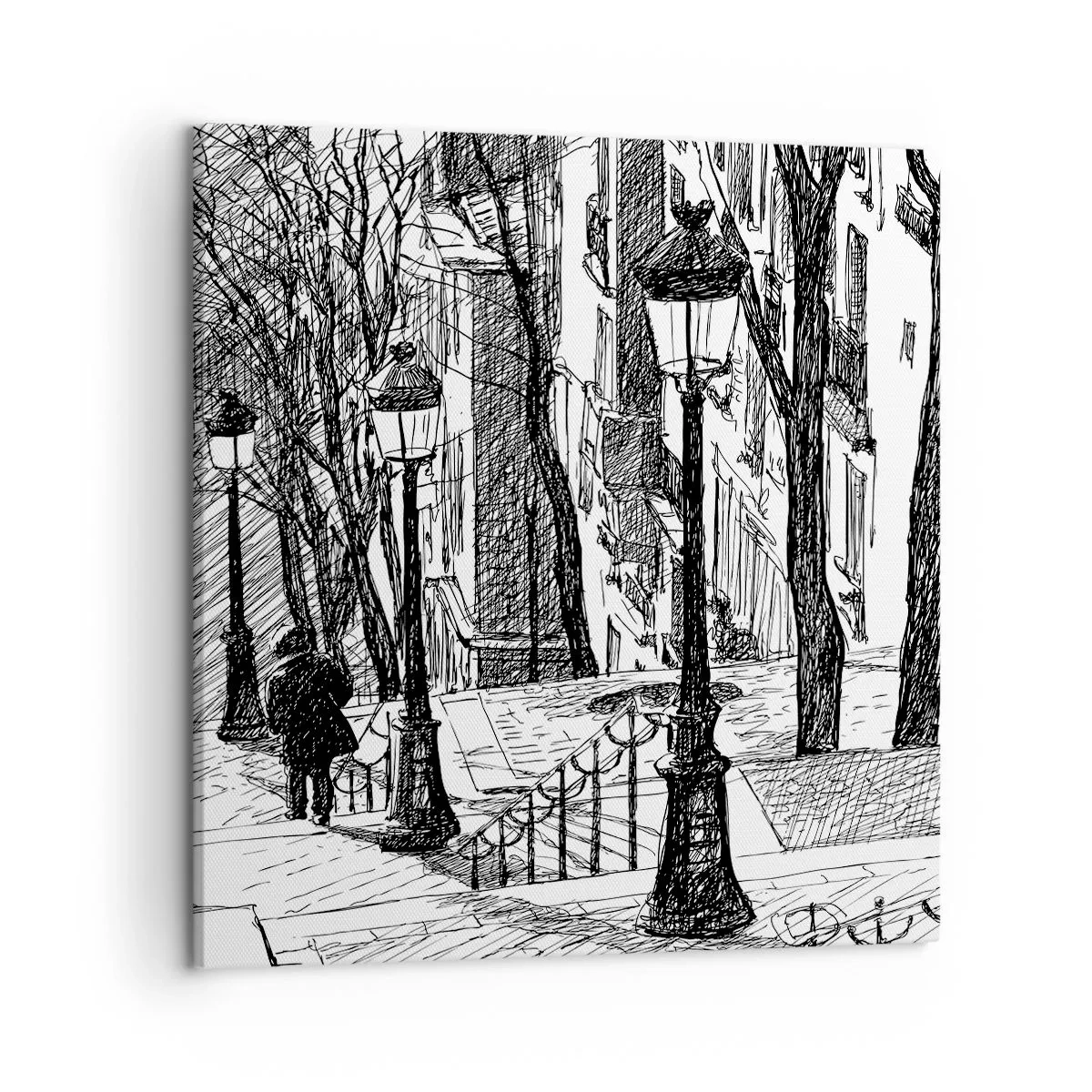 Obraz na plátne - Milostný príbeh alebo horor? - 50x50 cm