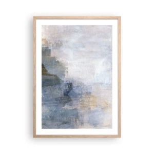 Plagát v ráme zo svetlého duba - Tóny a akordy farieb - 50x70 cm
