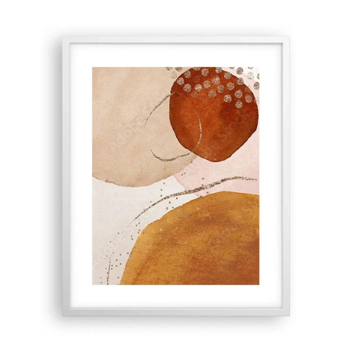 Plagát v bielom ráme - Zaoblenie a pohyb - 40x50 cm