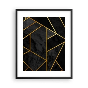 Plagát v čiernom ráme - Temnota a svetlo - 40x50 cm