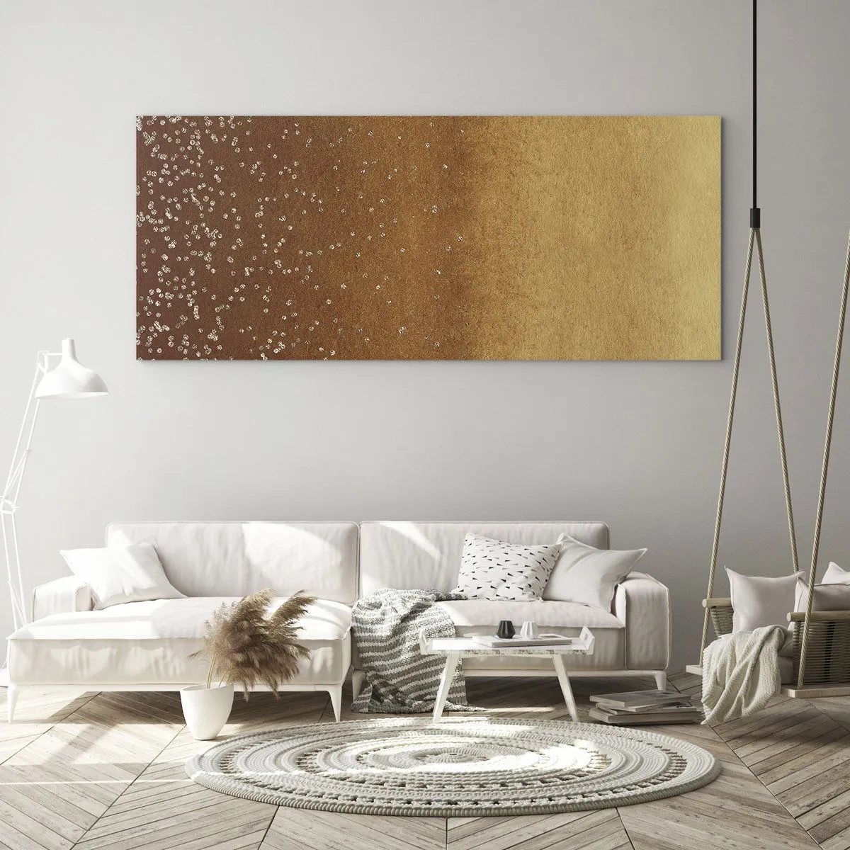 Obraz na skle - Zrodenie svetla - 120x50 cm