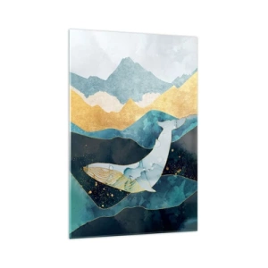 Obraz na skle - Chladná krása severu - 70x100 cm