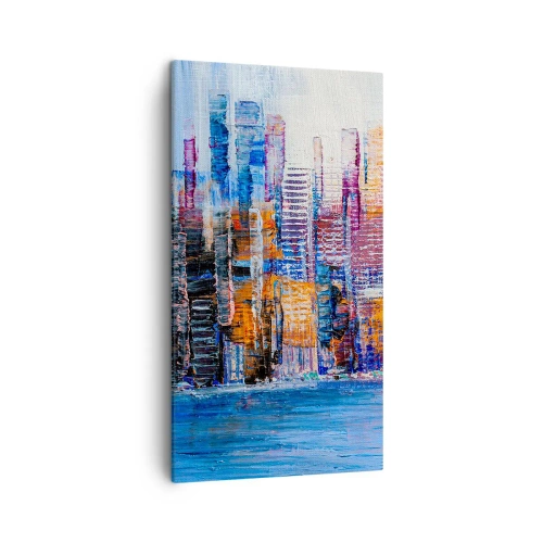 Obraz na plátne - Radostná metropola - 45x80 cm