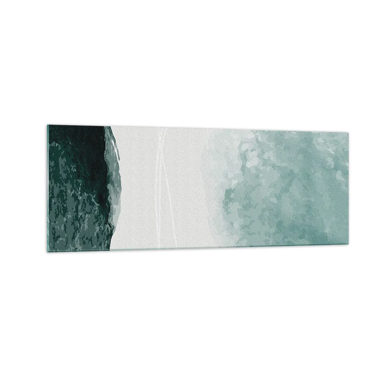 Obraz na skle - Stretnutie s hmlou - 140x50 cm