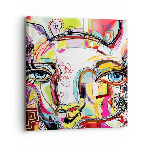 Obraz na plátne - Bohatstvo mačacej krásy - 30x30 cm
