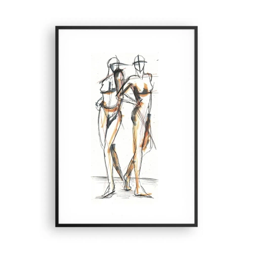 Plagát v čiernom ráme - Štúdia šarmu - 70x100 cm