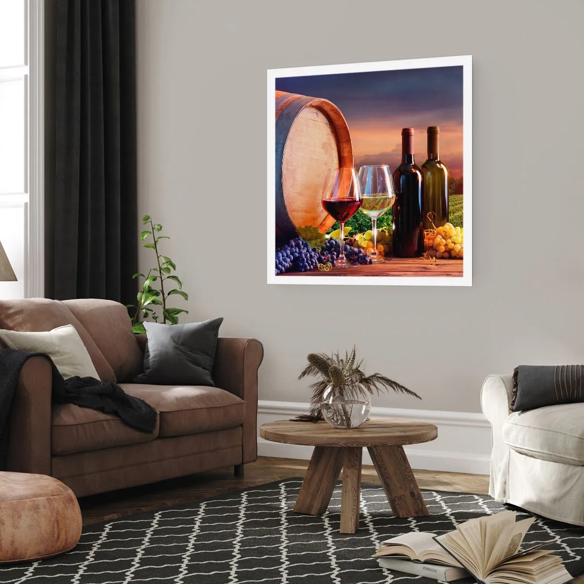 Plagát - Tu má život chuť - 60x60 cm