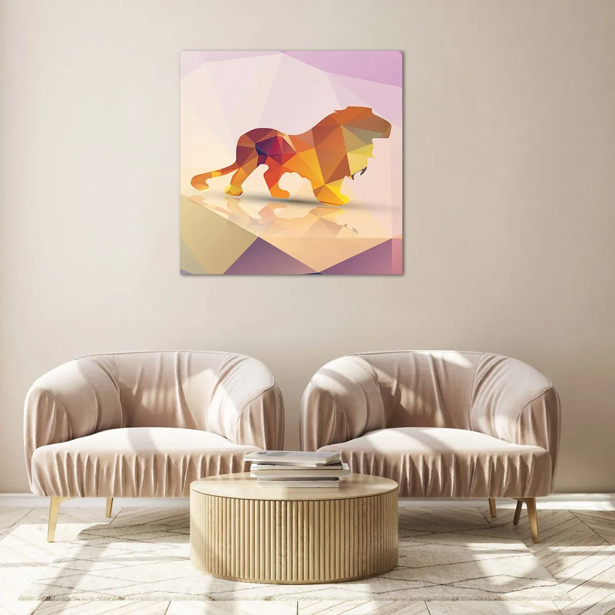 Obraz na skle - Diamantový kráľ - 60x60 cm