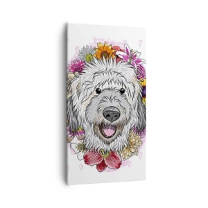 Obraz na plátne - Šteňacia radosť - 55x100 cm
