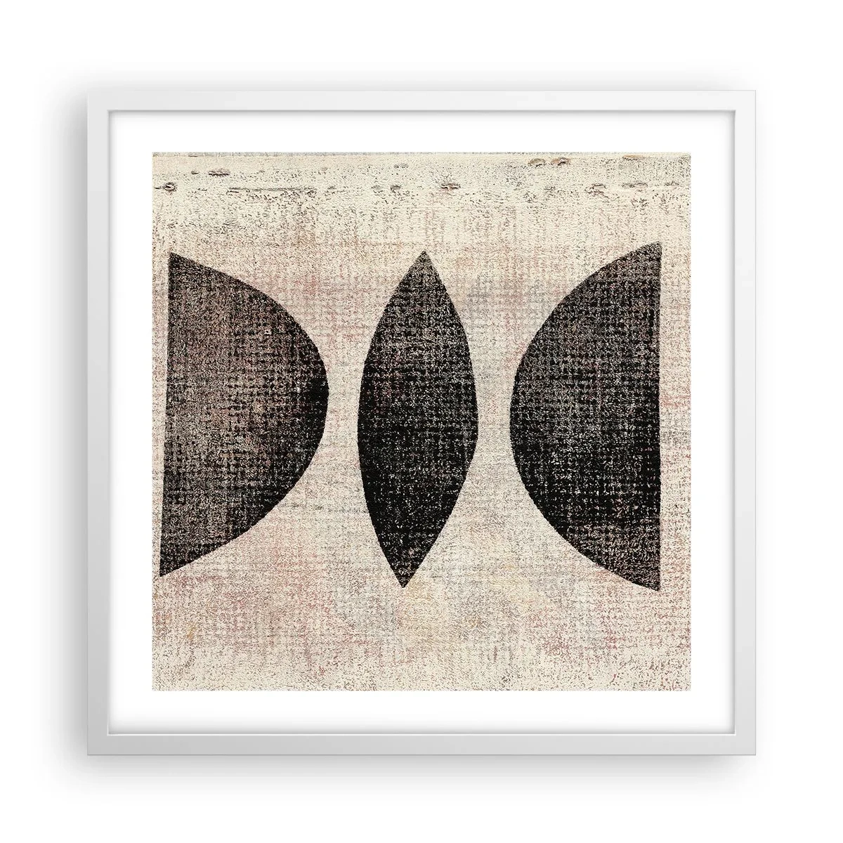 Plagát v bielom ráme - Etnická abstrakcia - 50x50 cm