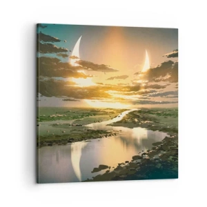Obraz na plátne - Niekde vo vzdialenej galaxii - 60x60 cm