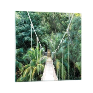 Obraz na skle - Welcome to the jungle! - 70x70 cm