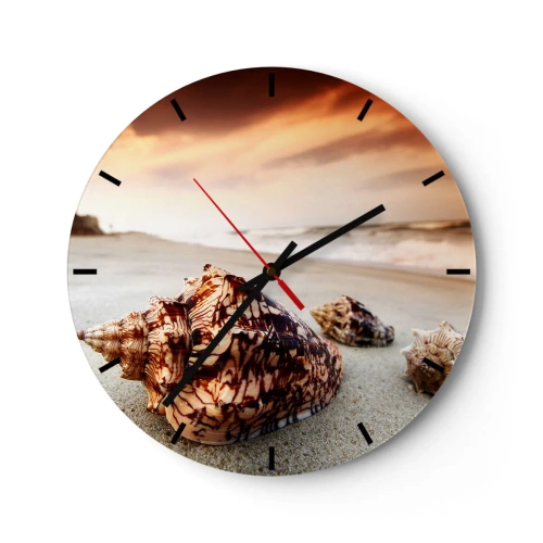 Nástenné hodiny - Vyhnankyne vĺn - 40x40 cm