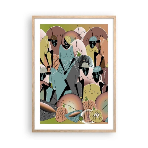 Plagát v ráme zo svetlého duba - Blíži sa veľký sviatok - 50x70 cm