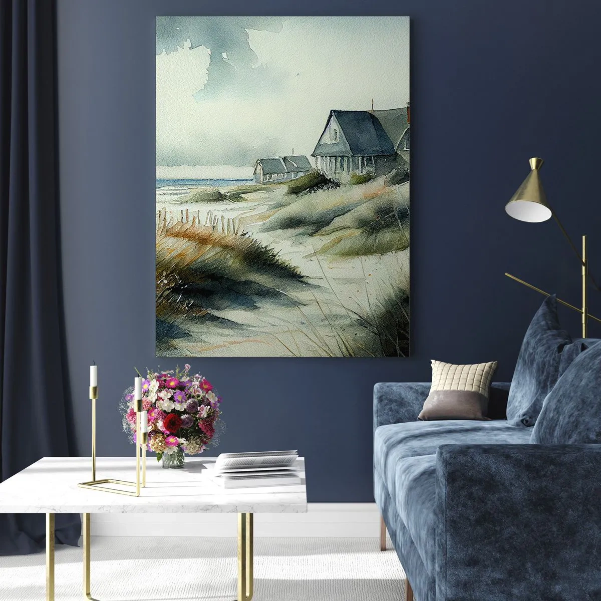 Obraz na skle - Ďaleko od zhonu - 50x70 cm