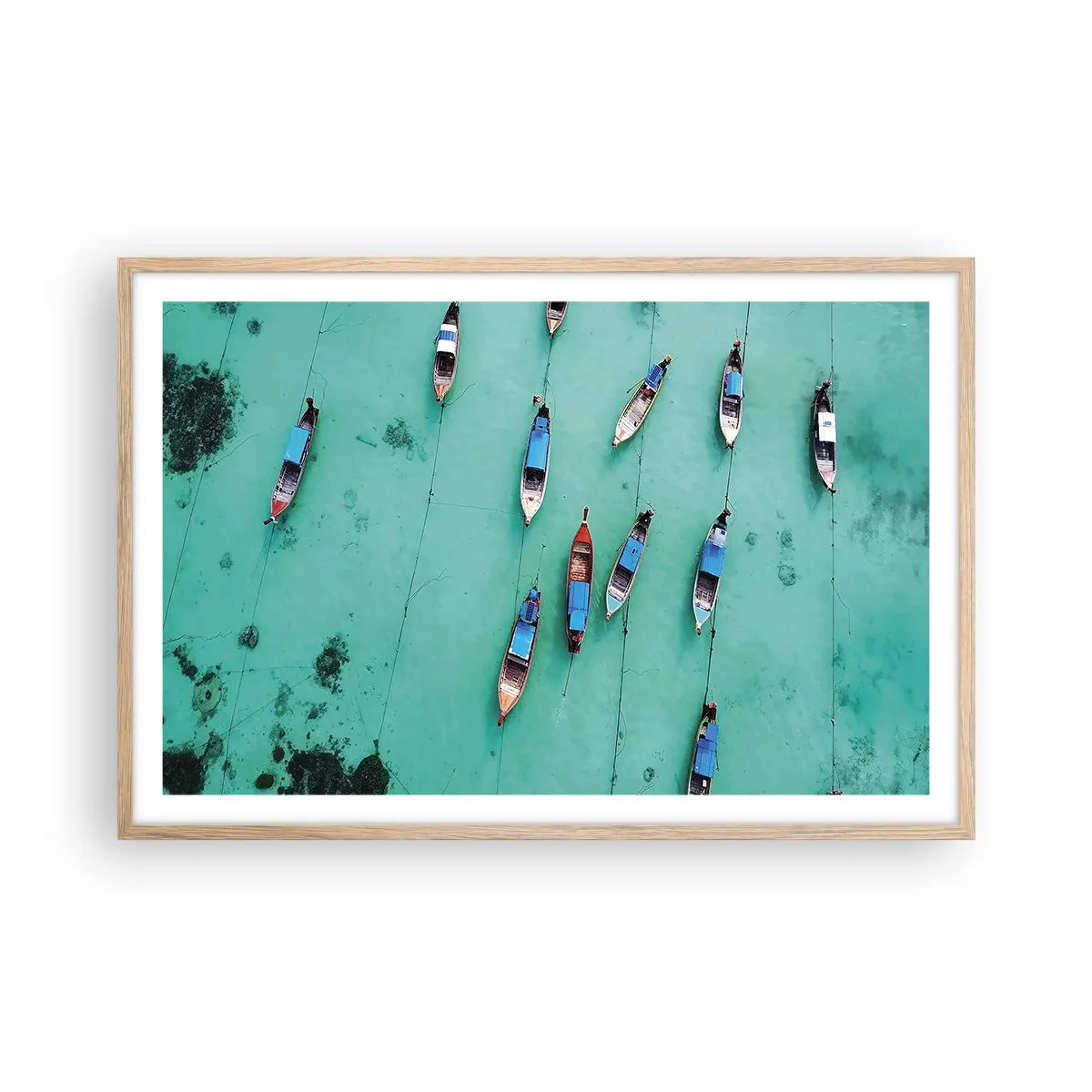 Plagát v ráme zo svetlého duba - V radostnom očakávaní - 91x61 cm