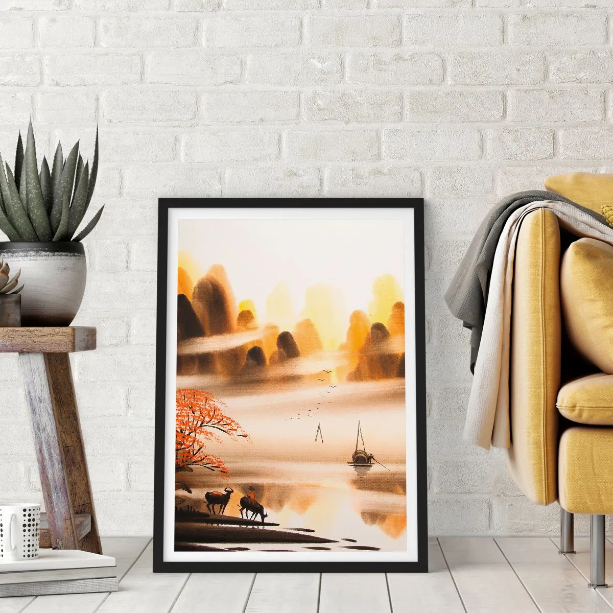 Plagát v čiernom ráme - Ďalej ako na Ďalekom východe - 70x100 cm