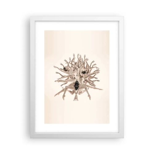 Plagát v bielom ráme - Rozkvet v tanci - 30x40 cm