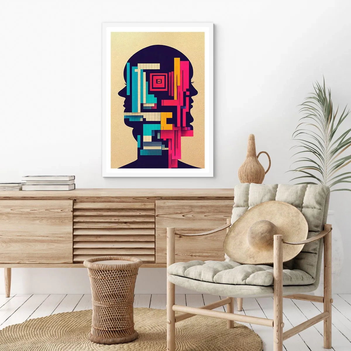 Plagát v bielom ráme - Nové väzby - 70x100 cm