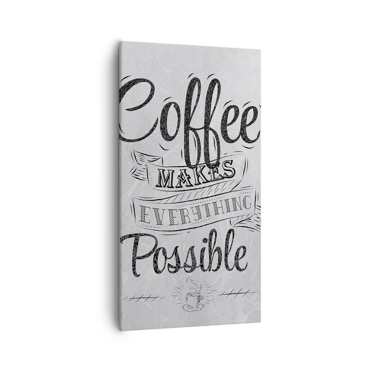 Obraz na plátne - Prečo nemilovať kávu? - 55x100 cm