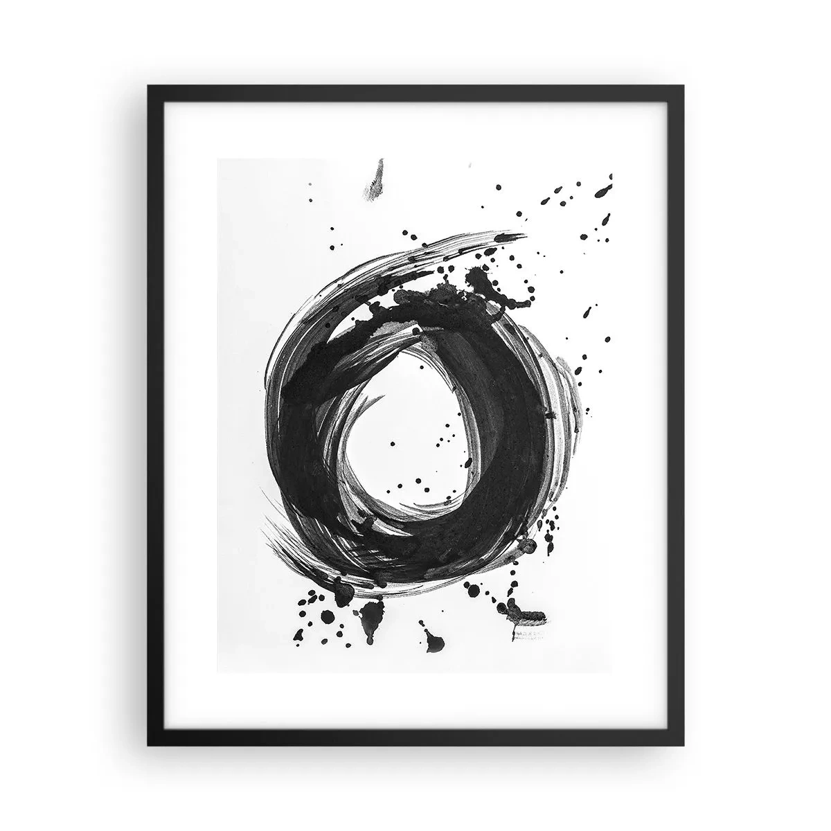 Plagát v čiernom ráme - Vír tvorenia - 40x50 cm
