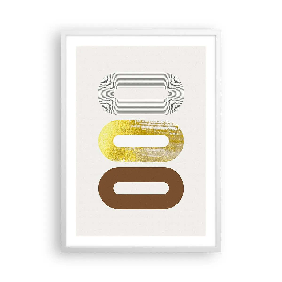 Plagát v bielom ráme - Ooo! - 50x70 cm