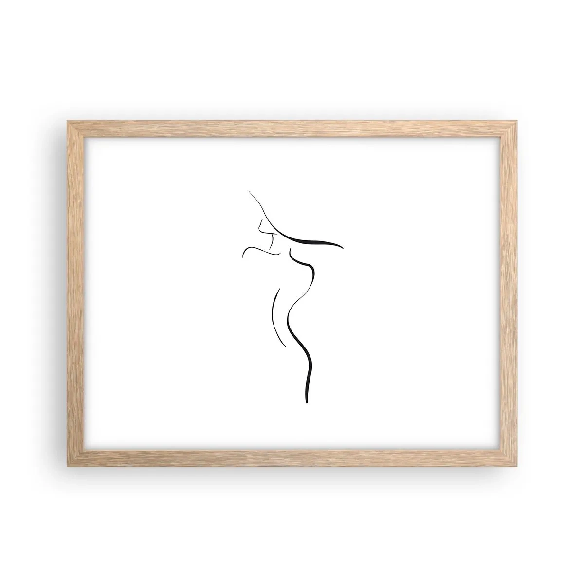 Plagát v ráme zo svetlého duba - Nepolapiteľná ako vlna - 40x30 cm