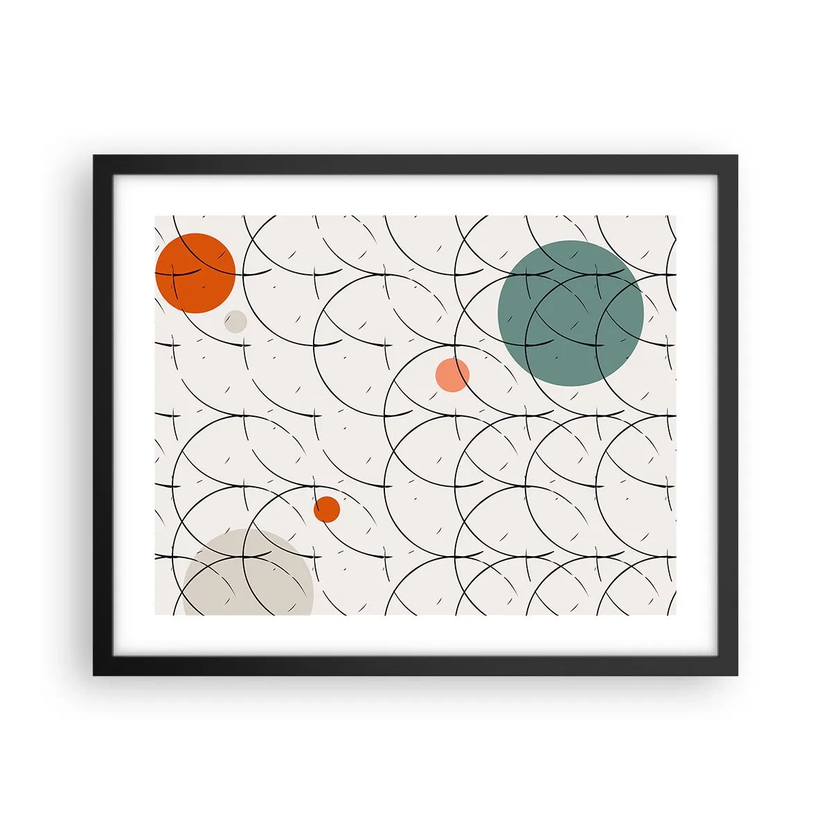 Plagát v čiernom ráme - V duchu pop-artu - 50x40 cm