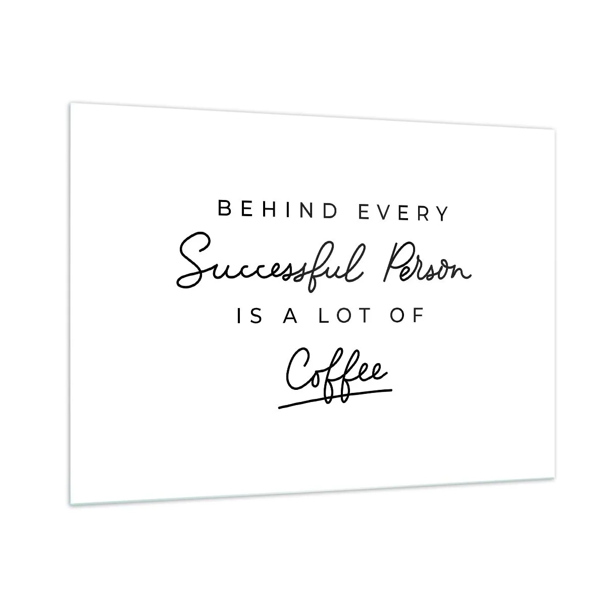 Obraz na skle - Tajomstvo úspechu - 100x70 cm