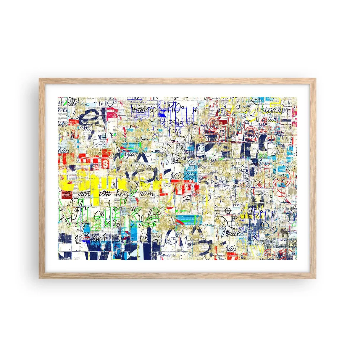 Plagát v ráme zo svetlého duba - Proste poteší oči - 70x50 cm