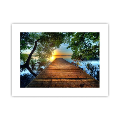 Plagát - Neponáhľaj sa, posaď sa - 40x30 cm