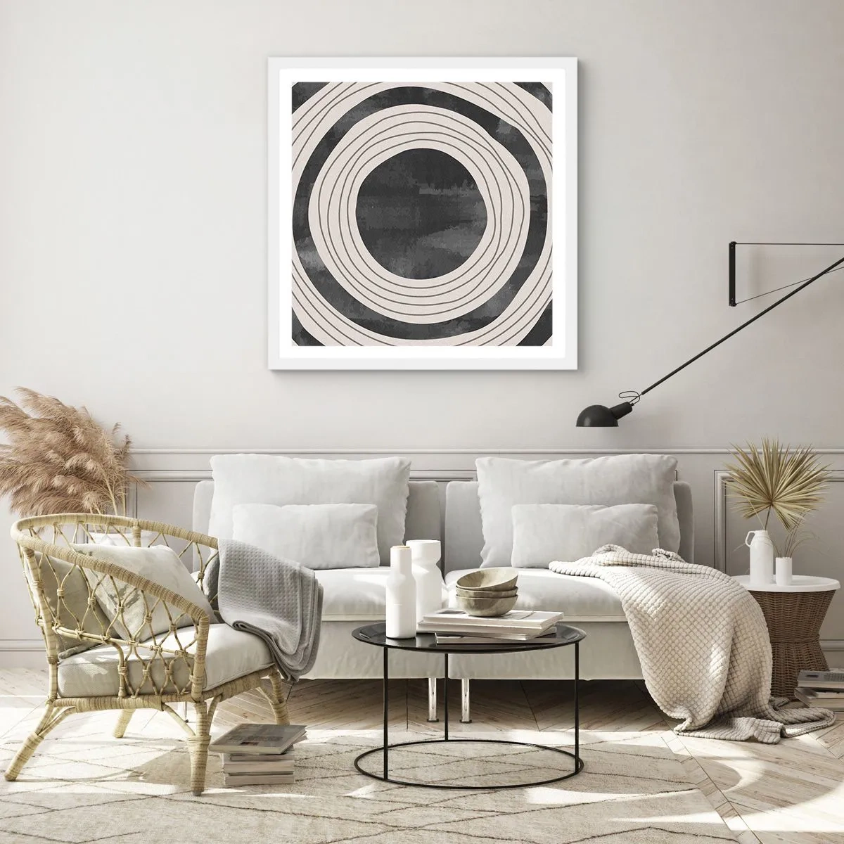 Plagát v bielom ráme - Presný zásah - 30x30 cm