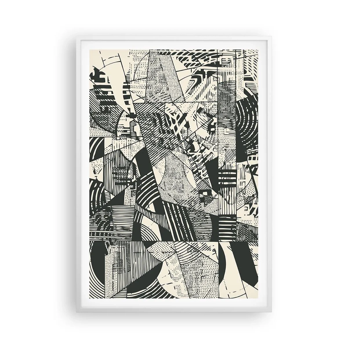 Plagát v bielom ráme - Dynamika súčasnosti - 70x100 cm