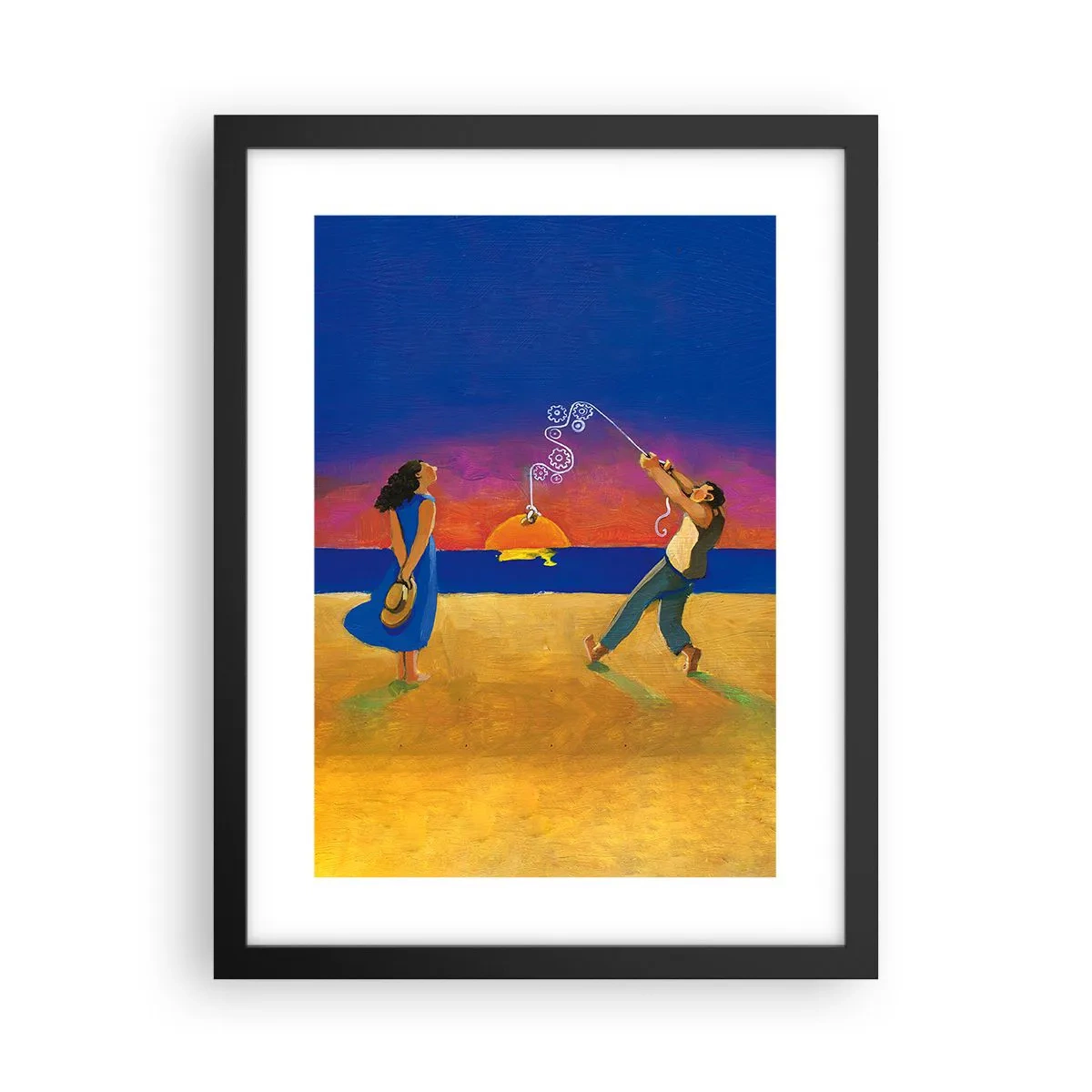 Plagát v čiernom ráme - Viac ako hviezda z neba - 30x40 cm