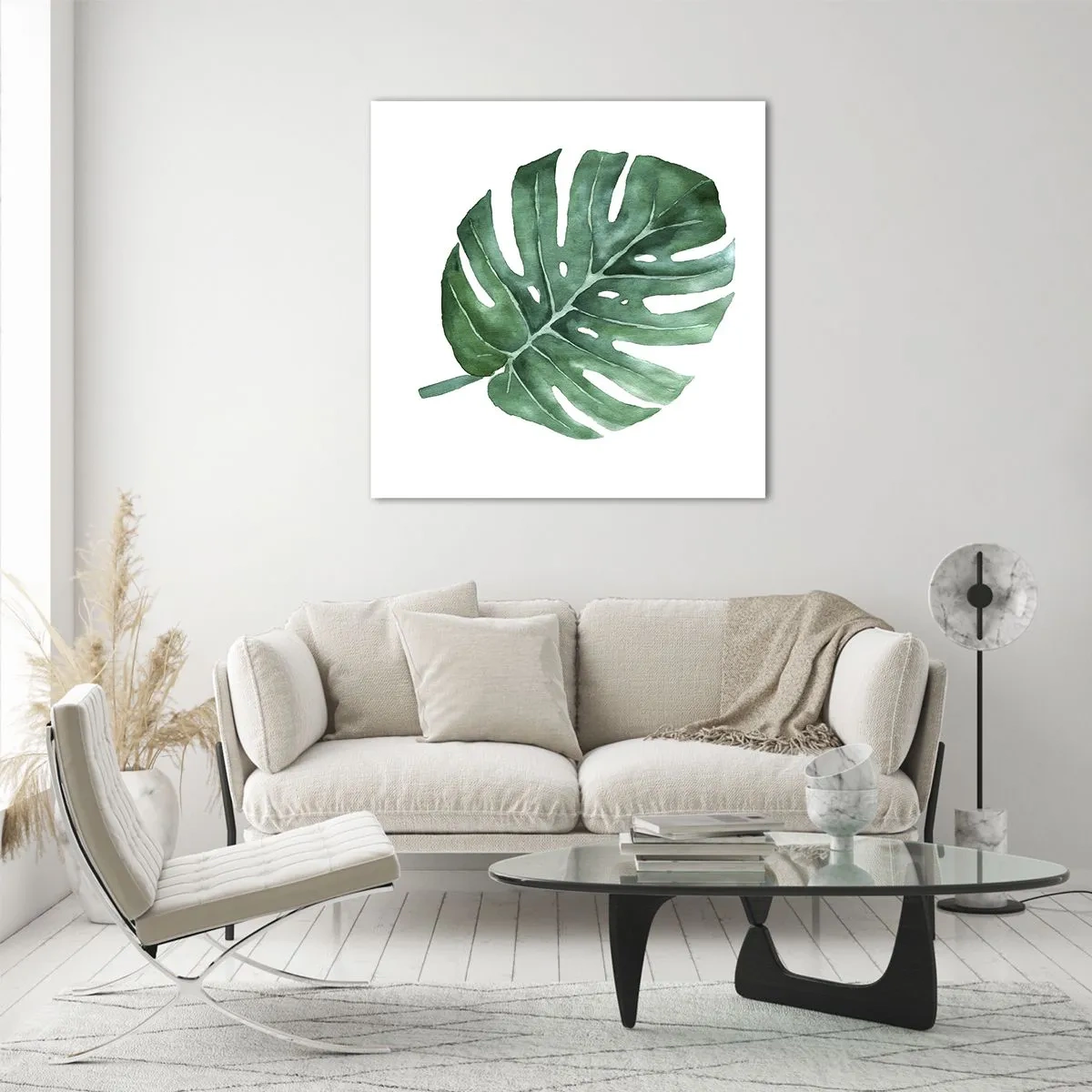 Obraz na skle - Zelený koncept - 40x40 cm