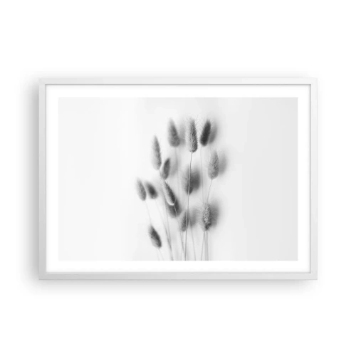 Plagát v bielom ráme - Našuchorená tráva - 70x50 cm