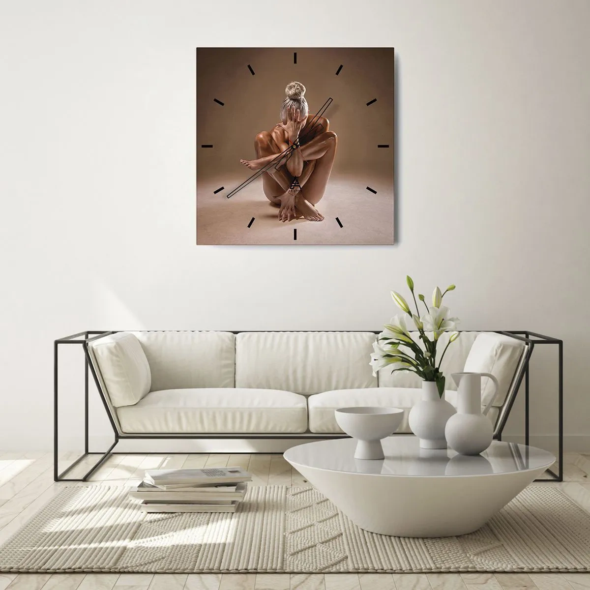 Nástenné hodiny - Jednota tela a ducha - 40x40 cm