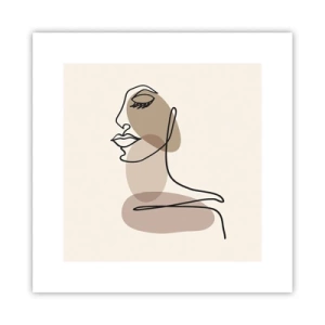 Plagát - Pri počúvaní samého seba - 30x30 cm