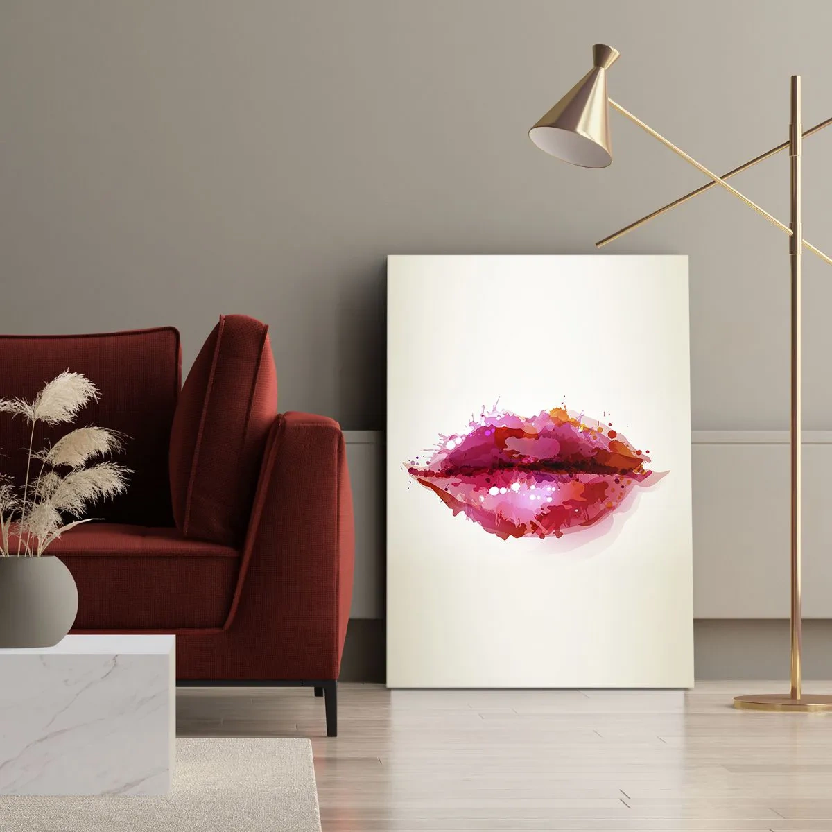 Obraz na plátne - Červenejšia ako červená - 50x70 cm
