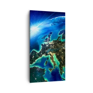 Obraz na plátne - Iskrivá Európa - 55x100 cm