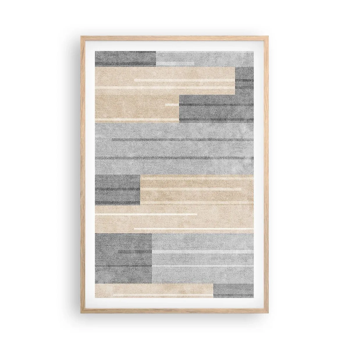 Plagát v ráme zo svetlého duba - Kompozícia: drž sa - 61x91 cm