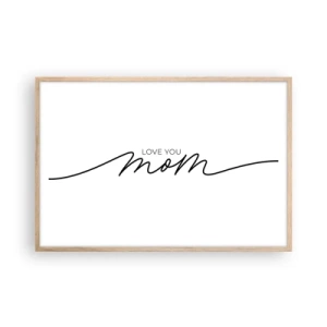 Plagát v ráme zo svetlého duba - Veľké dojatie - 91x61 cm