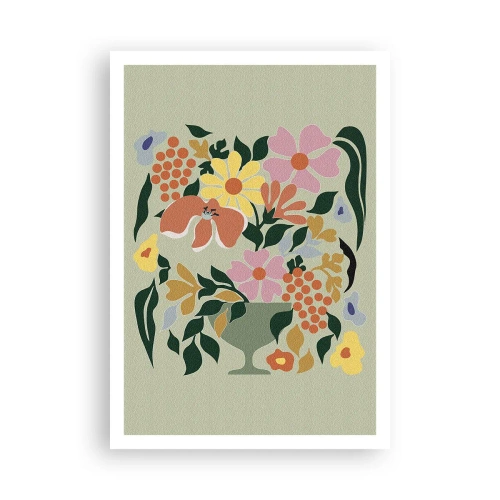 Plagát - Kytica prekypujúca životom - 70x100 cm