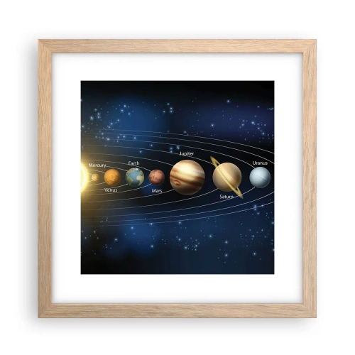 Plagát v ráme zo svetlého duba - Jedna z desiatich - 30x30 cm