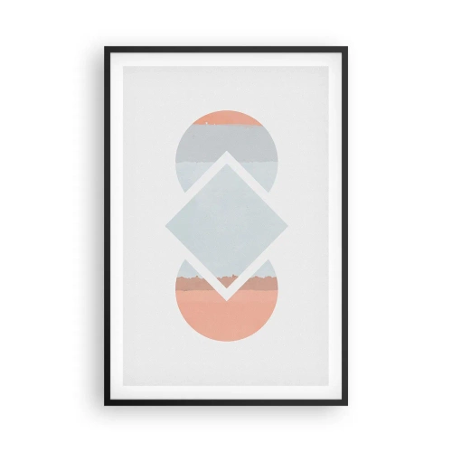 Plagát v čiernom ráme - Situácia je jasná - 61x91 cm