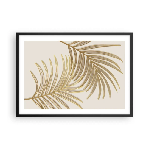 Plagát v čiernom ráme - Zlatá palma! - 70x50 cm