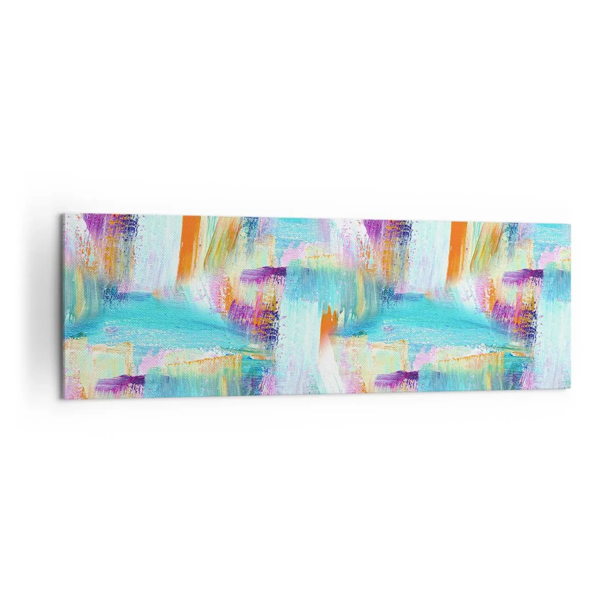 Obraz na plátne - Veselé striedavé cákance - 160x50 cm