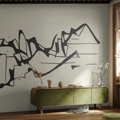 Fototapeta na mieru Premium Canvas - Možná krajina - Minimalizmus, Kus, Linka