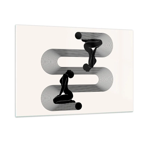 Obraz na skle - Zmyselná symetria - 120x80 cm